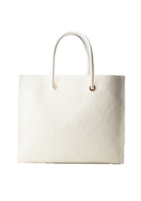 Borsa Elisabetta Franchi donna BS82A52E2360 avorio rafia ELISABETTA FRANCHI | Borse | BS82A52E2360